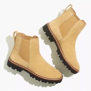Madewell Citywalk Lugsole Chelsea Boot Suede Size 7